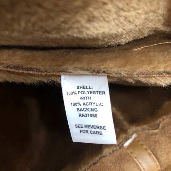 Cato Faux Suede Fuzzy Lined Coat - Picture 10 of 11